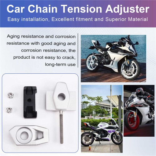 Car Chain Tension Adjuster Baffle Screw Rear Pull Adjustment Block for  450SR Cf400-6 Right 2