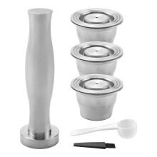 Coffee Capsule,  Refillable Capsules Reusable  Pod Espresso Coffee Pod Stainless Steel Compatible