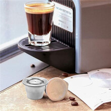 Capsule de Café, Capsules Rechargeables Capsule RéUtilisable Capsule de Café Expresso Compatible Acier Inoxydable