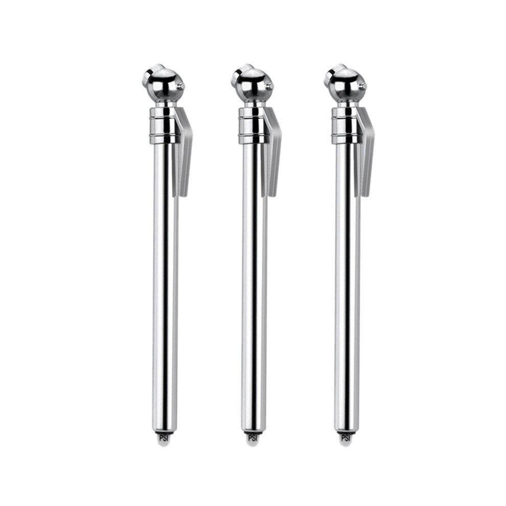 3Pcs Metal Pencil Tire Pressure Gauge 5-50 Psi Universal For Car Motorcycle Bicycle 6033105613565