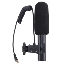 KATTO Updated 3.5mm HD Video Recording Microphone Noise Reduction Interview Mic for Mobile Phone/SLR Camera