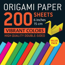 Origami Paper 200 sheets Vibrant Colors 6quot 15 cm Other Book