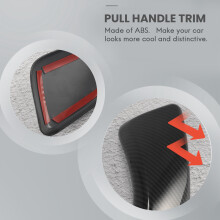 2Pcs Carbon Fiber Car Inner Door Handle Trim Pull Grab Panel Handle Cover for- F20 F21 F22 F23 12-18 2 Door