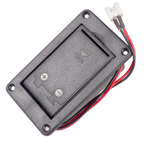 9V Mount Guitar Active Pickup Batterilock HåLlbox BatteriföRvaringsväSka för Elgitarr BastillbehöR 1