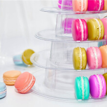10 Stufiger Cupcake Halter StäNder, Runder Macaron Turm StäNder, Klarer Kuchen PräSentation StäNder für Hochzeit Geburtstag Feier Dekor