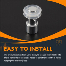 15 Pack Pressure Cooker Steam Valve Universal Replacement Floater and Sealer Fit Pressure Cooker XL, YBD60-100, PPC780, PPC770 and PPC790