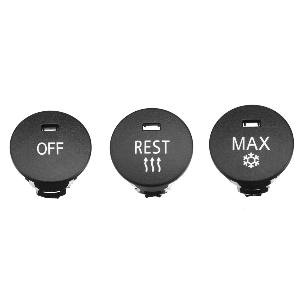 Off/Rest/Max Climate Control Knob Panel Knobs Button Air Conditioner Button Repair Cap For - 5 Series E60 E61 6032416893932