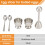 Egg Cutter, Egg Slicer Kitchen Egg Opener Tool Egg Cracker Remover Egg Shells Separator for Hard Soft Boiled Eggs 6