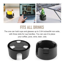 Anti-Spill Cup Holder Drink Coaster Fits Drink for Cars Home Office Outdoors Car Interior