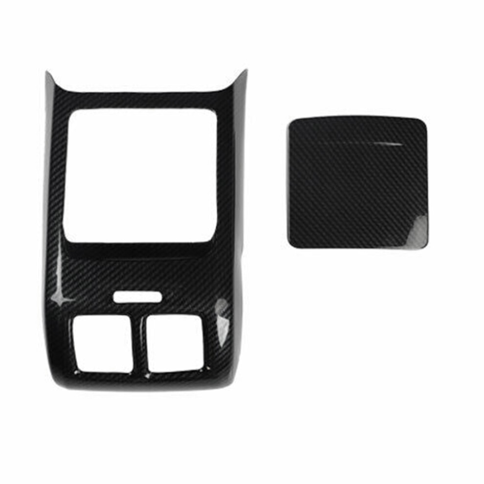Carbon Fiber Rear Air Outlet Vent Trim Protection Cover Anti-Kick Panel For 6 Mk6 - 2008-2012 6031951728228