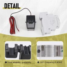 ATMS1603 Tuya Einphasiger WiFi Intelligenter EnergiezäHler 100A DIN-Schiene Zur Genauen Messung der Voltmeter-Amperemeter-Leistung