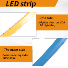 Ultra Bright COB LED Strip 24V 1600LEDs/M High Density LED COB Strip Warm White LED Strip 5M