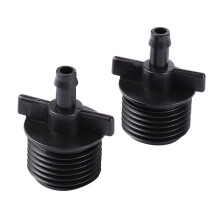 Single Hook 4 Points External Thread Black Connector Garden Irrigation Internal Thread Interface Sprinkler Connector