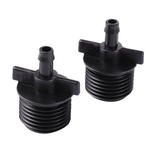 Single Hook 4 Points External Thread Black Connector Garden Irrigation Internal Thread Interface Sprinkler Connector