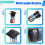 Panel de Interruptor Basculante 2 Bandas, 5 Pines, Encendido y Apagado, Interruptor Basculante Precableado, Panel Interruptor Impermeable para Coche, 6