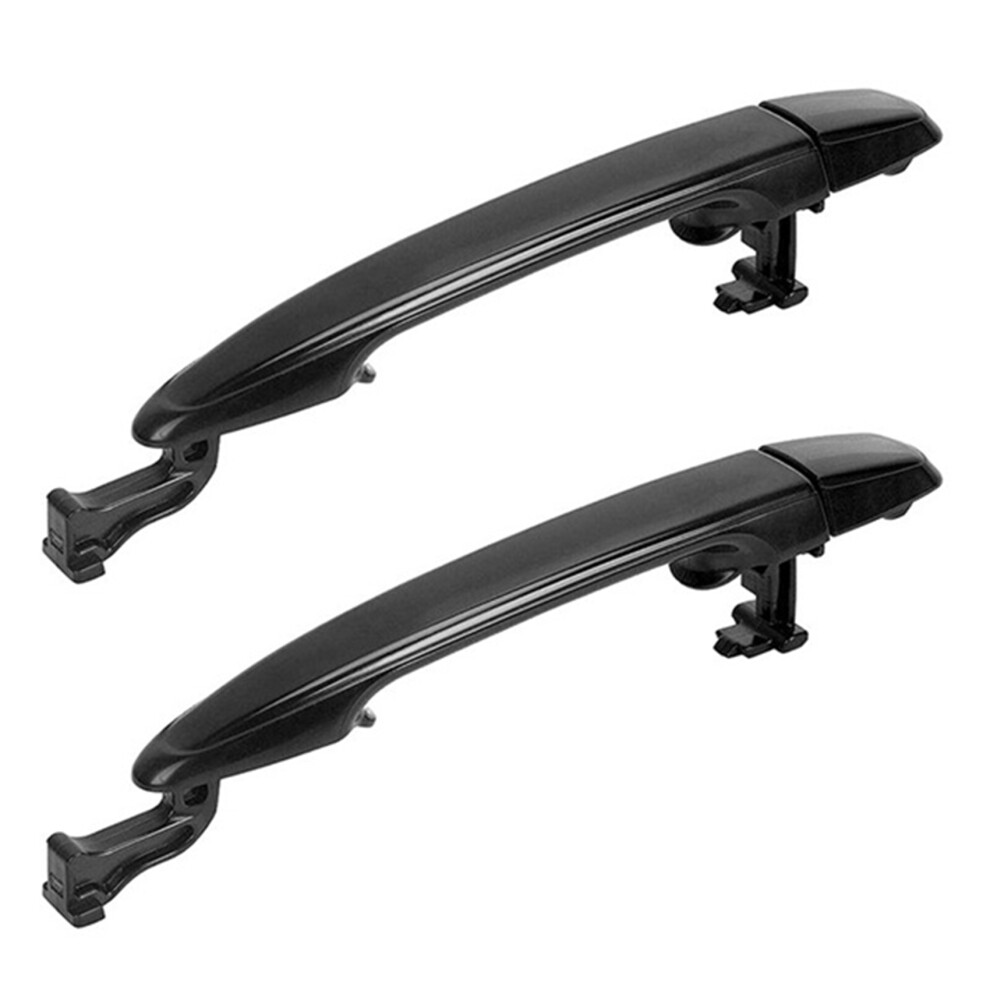 2Pcs Rear Door Handle Exterior Door Handle For- Sienna 2004-2010 69213-08020 69227-08040 Black 4711949348905