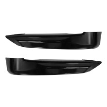 Auto GläNzend Schwarz FrontschüRze Lip Ecke Abdeckung Zierleiste Untere Schutz Splitter Spoiler für  E90 E91 320I 330I 2005-2008
