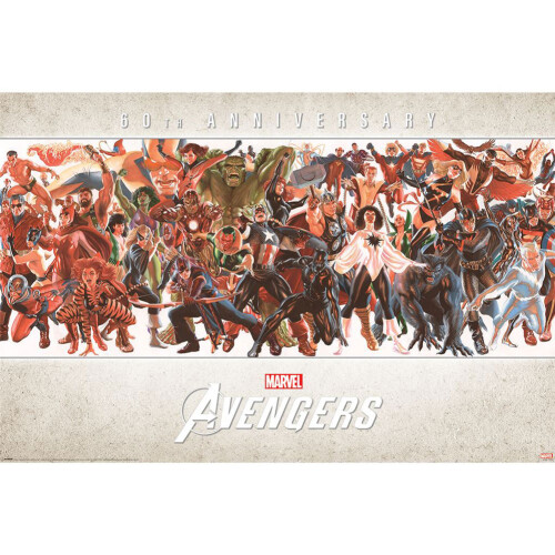 Avengers Avengers Characters 60th Poster