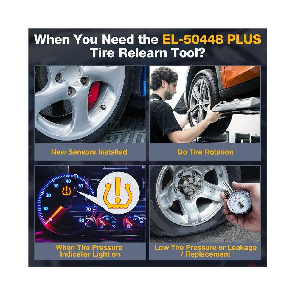 El-50448 Tpms Relearn Tool For F150 Vehicle Tire Pressure Monitor Sensor 315/433 Mhz Reset Tool 4712970596372