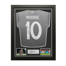Luka Modric Signed Real Madrid 24-25 Third Football Shirt. Standard Frame