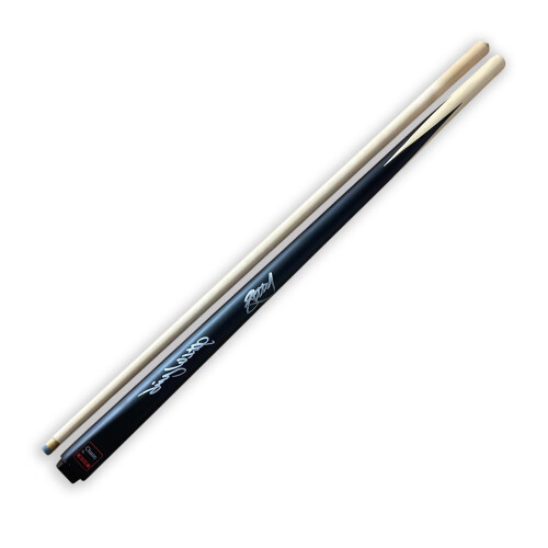Stephen Hendry And Jimmy White Signed Snooker Cue. Framed 2