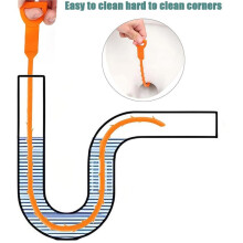 6 Pack Cleaner Hair Remover Drain Clog Remover Tool Home Kitchen and Toilet Pipe Cleaner Sink Hair Cleaner