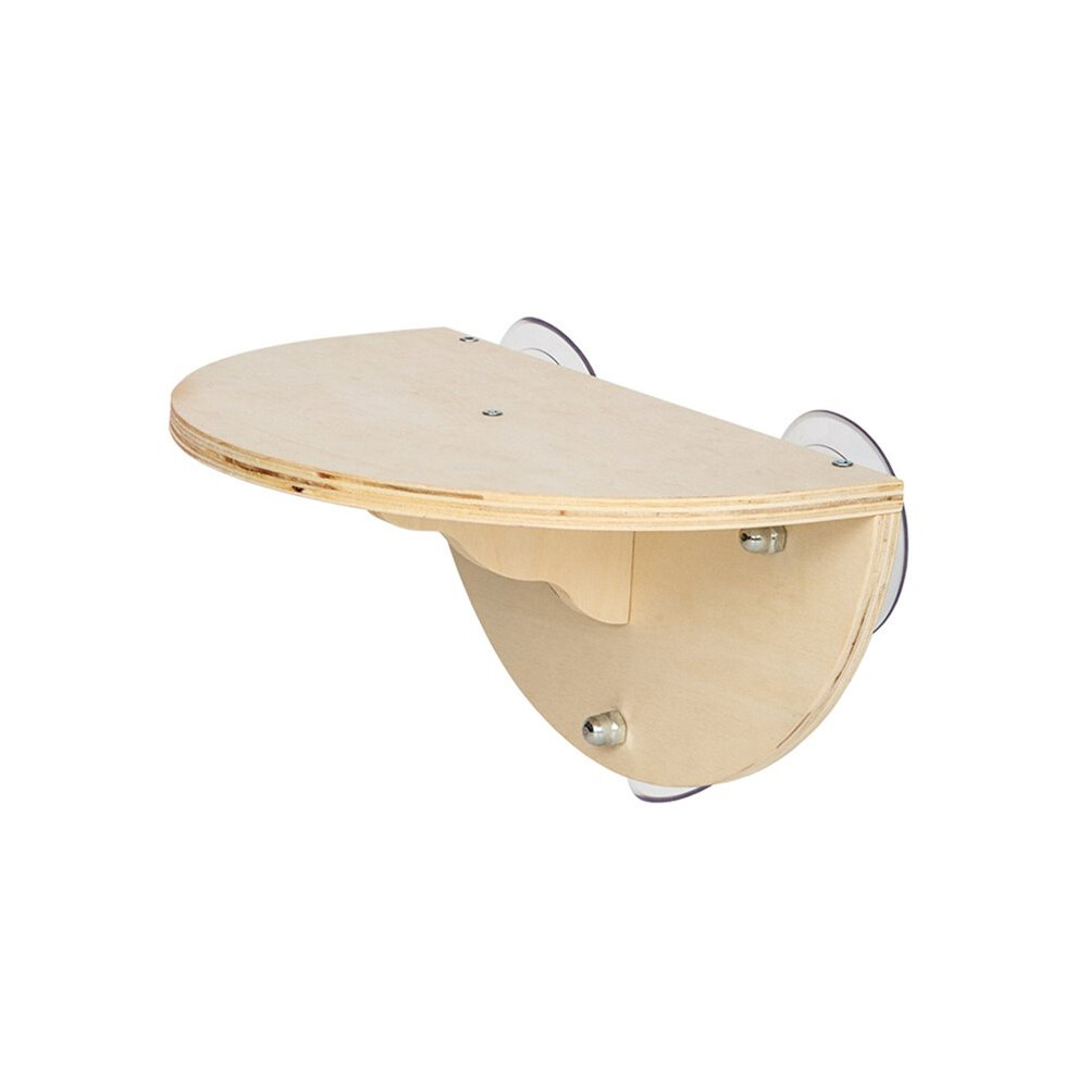 2-In-1 Cordless Cat Hammock Kitten Window With 3 Suction Cups Window Cat Hammock Wooden Wall Mounted Cat Climber Tauoh
