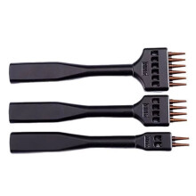 1.0mm Steel Leather Punch Set 4-6mm Spacing Round Hole and Stitching Chisel Pro Leathercraft Tools