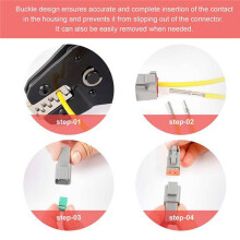180pcs for Deutsch DT Series Connector Assortment, Stamped Contacts, Waterproof Automotive Electrical Connectors
