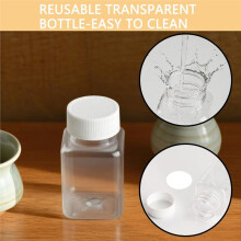 15pcs 100 Ml Small Plastic Bottles for Filling Transparent with Lid, Empty Shot Bottles, for Juice Water Smoothie Bottle