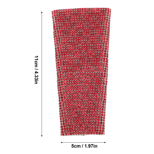Strass-Mikrofon-Griffabdeckung 11x5cm Glasfaser-Gewebe 1