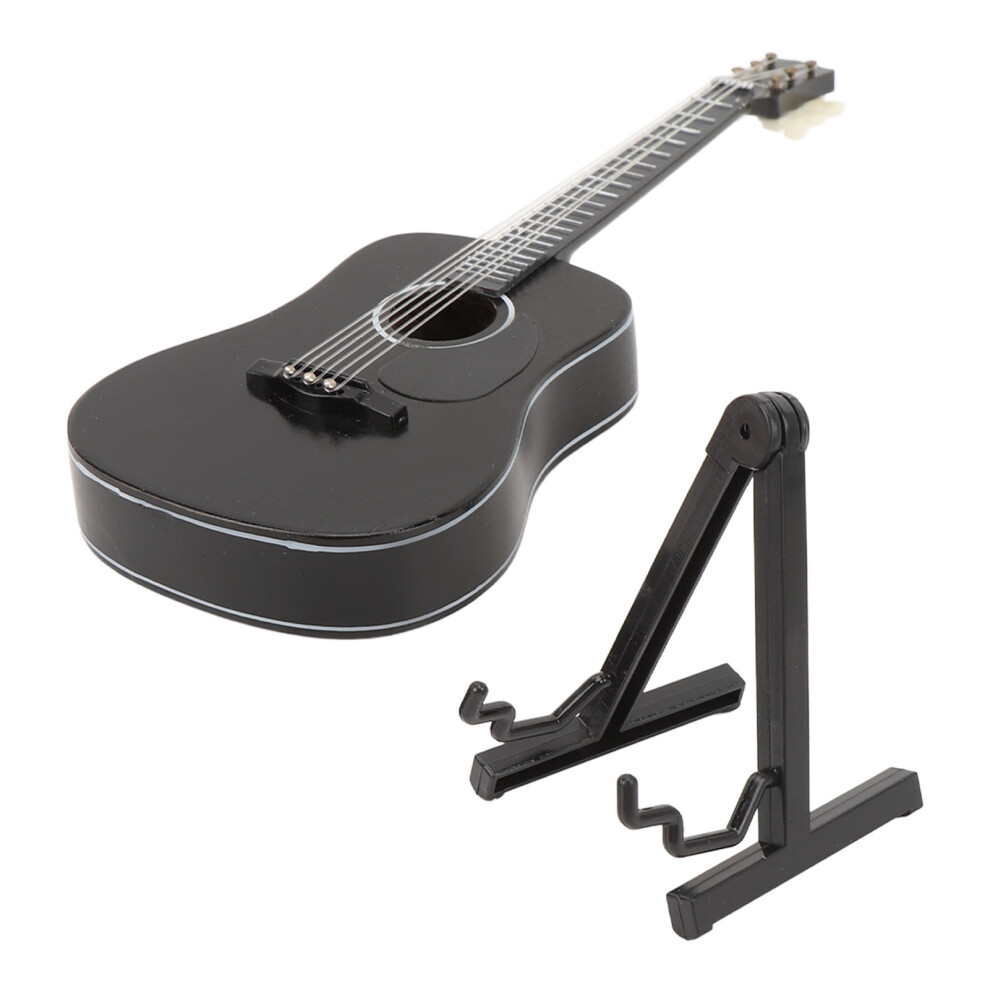 Musical Miniature Guitar Decor Black