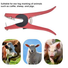 Alicate para Etiquetas Auriculares de Animais, Aplicador de Etiquetas Auriculares para Gado, Ferramenta de Identificação de Suínos, Vacas e Ovelhas
