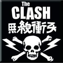 The Clash Skull & Crossbones new Official 76mm x 76mm Fridge Magnet