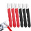 Portable Quick Sharpener, Hand Held Knife Garden Tool Sharpener Stone, Lawn Blade Sharpener (Black & Red,6Pcs) 3