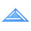 Regla triangular de aluminio azul - 537,00 g, métrico 3