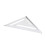 Regla triangular de aleación de aluminio 537 g métrico plateado 11
