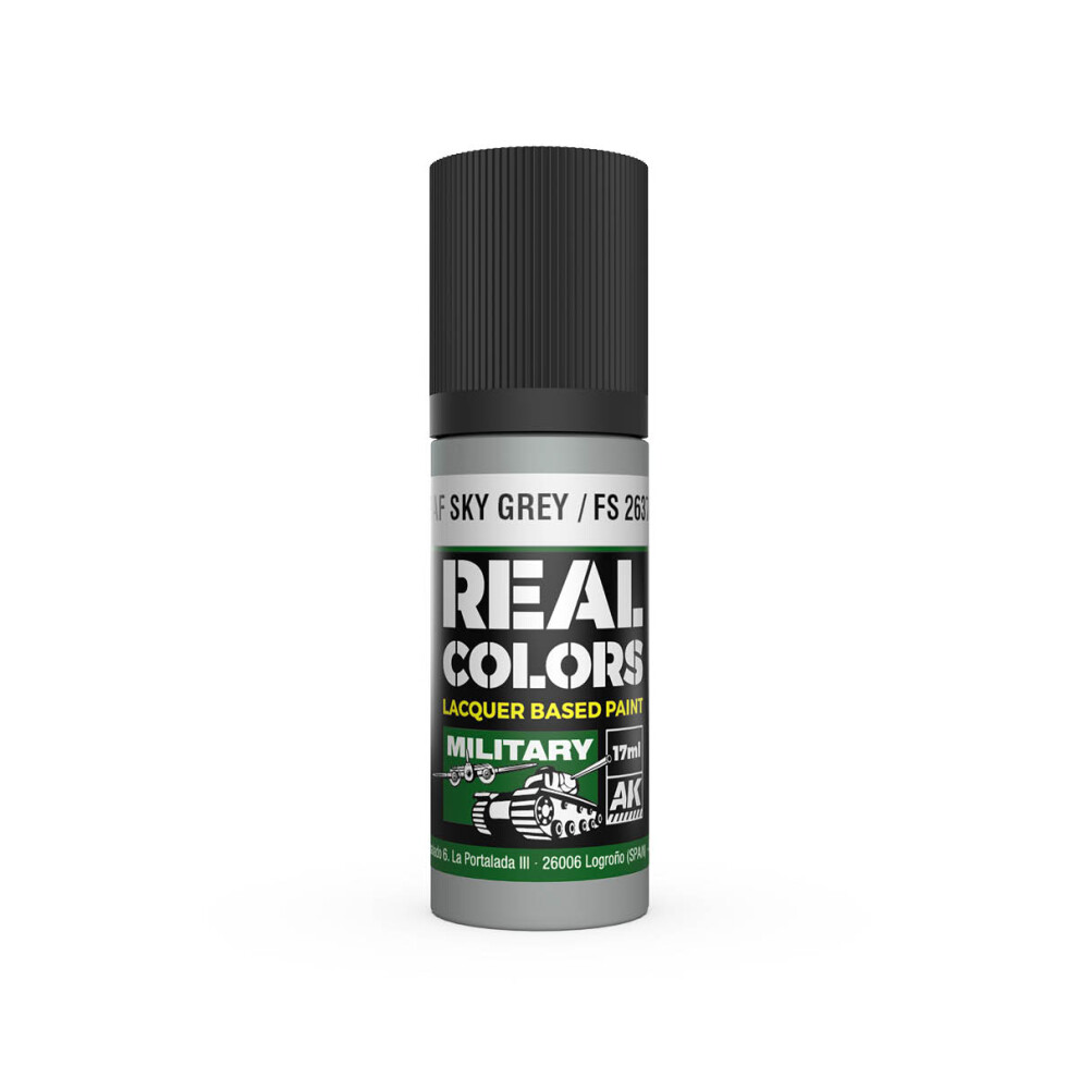 Ak Interactive Rc959 Raf Sky 17Ml Real Colours Lacquer Paint Grey