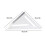 Regla triangular de aleación de aluminio 537 g métrico plateado 2