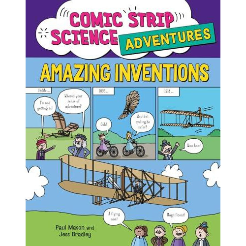 Comic Strip Science Adventures Amazing Inventions by Paul Mason Hardco