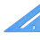 Regla triangular de aluminio azul, 235.00 g, escalas 9