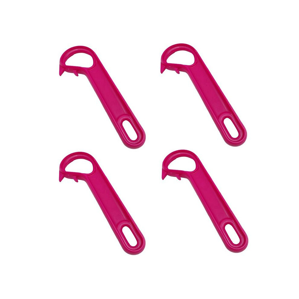 4Pcs Can Openers Ring-Pull Can Openers Can Easily Open Cans,Rose Red 6131797853280