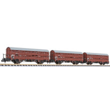 Liliput 260134 3-unit set, Hbes-63 Vlmms, DB, period III, 1961, platform N Gauge
