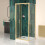 NES Home Nes Home Brushed Brass 800mm Bi-fold Shower Door 800mm Side Panel 5
