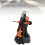 Voiture robot transformable orange - 3 piles AA 10