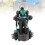 Coche Robot Modelo ABS 3xAA Verde Juguete Transformable 1