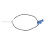 Collier bleu en forme de cor français miniature réglable 13