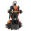 Voiture robot transformable orange - 3 piles AA 16