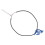 Collier bleu en forme de cor français miniature réglable 8