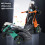 Coche Robot Modelo ABS 3xAA Verde Juguete Transformable 10